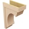 Ekena Millwork 12"W x 24"D x 36"H Classic Emerson Rough Cedar Woodgrain TimberThane Corbel, Primed Tan CORUR12X24X36EMRRCPR - alternate 5